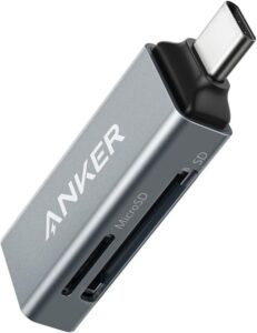 2-in-1 USB-C to SD/Micro SD Card Reader Gray